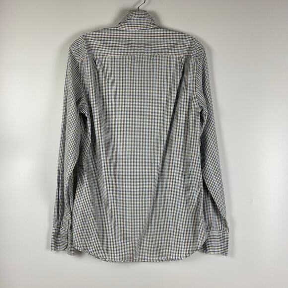 J Crew Mercantile Flex Slim Button Down Plaid Multicolor Shirt Mens Size Small - Picture 8 of 11